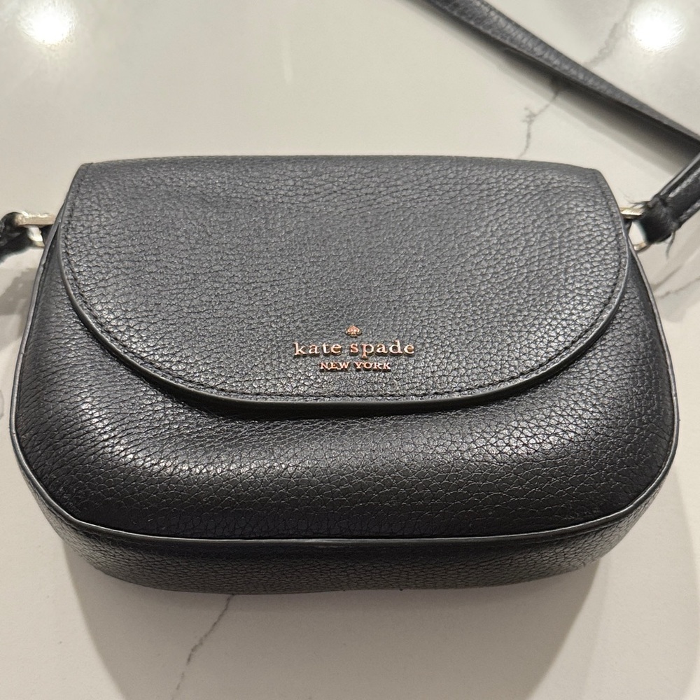 Kate Spade Textured Black Crossbody Bag